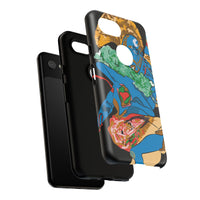 Indigenous Blue Google Pixel Tough Cases – Artistic Protective Covers | Fits Pixel 3 to Pixel 9 Pro | Licensed Design by Quuban Quinterro™