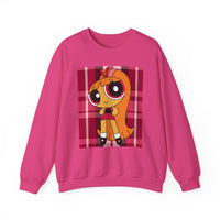 Your Fave Travel Merch | Blossom Pink Anime Plaid Unisex Sweatshirt (Various Colors)