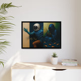 54 Mondays™ Project | Out of Sync Out of Touch – Beverly Hills Edition | Cosmic Noir Wall Art | Limited Gold Max Fuega™ Signature | FSC-Certified Framed Matte Canvas