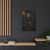 54 Mondays™ Project | Dim Lit Denial Den – Beverly Hills Edition | Cosmic Noir Wall Art | Limited Gold Max Fuega™ Signature | FSC-Certified Framed Matte Canvas