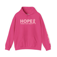 Hope Tougher Than Tumors™ Hoodie – Inspirational Cancer Awareness Sweatshirt | Gift for Survivors, Fighters & Supporters | Unisex Fit