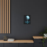 54 Mondays™ Project | Silent Giant – Beverly Hills Edition | Astronaut Facing Gas Giant | Cosmic Noir Wall Art | Limited Gold Max Fuega™ Signature | FSC-Certified Framed Matte Canvas