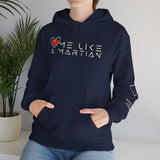 Love Me Like a Martian™ Hoodie – Unisex Heavy Blend Graphic Sweatshirt | Logic & Love Collection