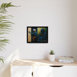 54 Mondays™ Project | Out of Sync Out of Touch – Beverly Hills Edition | Cosmic Noir Wall Art | Limited Gold Max Fuega™ Signature | FSC-Certified Framed Matte Canvas