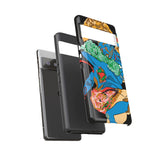 Indigenous Blue Google Pixel Tough Cases – Artistic Protective Covers | Fits Pixel 3 to Pixel 9 Pro | Licensed Design by Quuban Quinterro™