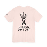 Breast Cancer Awareness T-Shirt – Hope Tougher Than Tumors™ & QUEENS DON’T QUIT™ Unisex Jersey Tee | Inspirational Gift for Survivor, Fighter, or Supporter