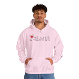Love Me Like a Martian™ Hoodie – Unisex Heavy Blend Graphic Sweatshirt | Logic & Love Collection
