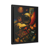 54 Mondays™ Project | Crownfall Relics – Beverly Hills Edition | Surreal Cosmic Noir Still Life | Limited Gold Max Fuega™ Signature | FSC-Certified Framed Matte Canvas