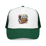 FIFA 2026 HTX Trucker Hat — Colorful Soccer Tournament Foam Cap