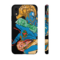 Indigenous Blue iPhone Tough Cases – Artistic Protective Covers | Fits iPhone 8 to iPhone 16 Pro Max | Licensed Design by Quuban Quinterro™