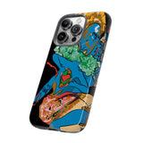 Indigenous Blue iPhone Tough Cases – Artistic Protective Covers | Fits iPhone 8 to iPhone 16 Pro Max | Licensed Design by Quuban Quinterro™