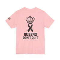 Breast Cancer Awareness T-Shirt – Hope Tougher Than Tumors™ & QUEENS DON’T QUIT™ Unisex Jersey Tee | Inspirational Gift for Survivor, Fighter, or Supporter