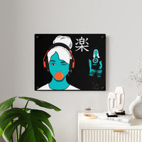 BubblePopElectric by Buy Martian Merch™ Premium Gloss Acrylic Wall Art Featuring The Saucy Martian™ – Vivid. Water-Resistant. Gallery Ready.(11x14, 14x11, 16x20, 20x16)