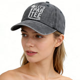 2pcs Golf Gifts Hats Par Tee Hats For Men and Women, Adjustable Embroidered Wash Cotton Unisex Baseball Cap