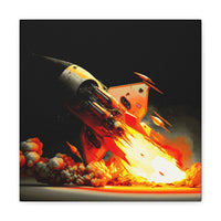 Buy Martian Merch ™ | Space City HTX MJM | Mars (Steampunk Rocket) Premium Gallery Wrap (Various Sizes)