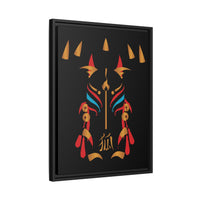 Rein in Ray-Bans: The Kitsune Ascends – Framed 18x24 Canvas | (Final Form Collector Drop) | Celestial Kitsune Wall Art | (FSC-Certified Wood) | International Shipping Available