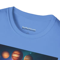 54 Mondays Project™ | @MaxGardenGalax | @BuyMartianHome Planetary Parade 01.25.25 Unisex Softstyle T-Shirt