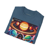 54 Mondays Project™ | @MaxGardenGalax | @BuyMartianHome Planetary Parade 01.25.25 Unisex Softstyle T-Shirt | Leo