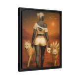 54 Mondays™ Project | Return To Nowhere – Beverly Hills Edition | Cosmic Noir Wall Art | Limited Gold Max Fuega™ Signature | FSC-Certified Framed Matte Canvas