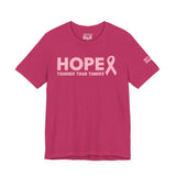 Breast Cancer Awareness T-Shirt – Hope Tougher Than Tumors™ & QUEENS DON’T QUIT™ Unisex Jersey Tee | Inspirational Gift for Survivor, Fighter, or Supporter