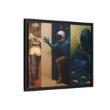 54 Mondays™ Project | Out Sight Out of Mind Out of Love – Beverly Hills Edition | Cosmic Noir Triptych | Limited Gold Max Fuega™ Signature | FSC-Certified Framed Matte Canvas