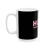 Hope Ceramic Mug #2 – “Tougher Than Tumors” Pink Ribbon Coffee Cup | Inspirational Breast Cancer Gift for Survivor, Fighter, or Caregiver | 11oz or 15oz