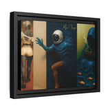 54 Mondays™ Project | Out Sight Out of Mind Out of Love – Beverly Hills Edition | Cosmic Noir Triptych | Limited Gold Max Fuega™ Signature | FSC-Certified Framed Matte Canvas