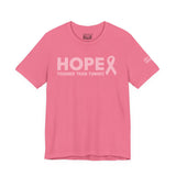 Breast Cancer Awareness T-Shirt – Hope Tougher Than Tumors™ & QUEENS DON’T QUIT™ Unisex Jersey Tee | Inspirational Gift for Survivor, Fighter, or Supporter