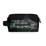 Your Fave Travel Merch | Sage Advice :  "Character Over Reputation" Water-Resistant Toiletry Bag (Black)