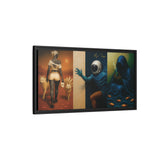 54 Mondays™ Project | Out Sight Out of Mind Out of Love – Beverly Hills Edition | Cosmic Noir Triptych | Limited Gold Max Fuega™ Signature | FSC-Certified Framed Matte Canvas