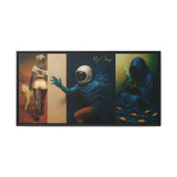 54 Mondays™ Project | Out Sight Out of Mind Out of Love – Beverly Hills Edition | Cosmic Noir Triptych | Limited Gold Max Fuega™ Signature | FSC-Certified Framed Matte Canvas