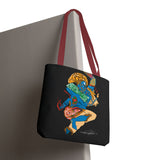 Indigenous Blue Limited Edition Tote Bag – Signed Collectible Art Bag by CIQ Designs x Buy Martian Merch™ | Numbered Series of 100 with Digital Certificate