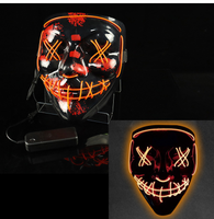 Your Fave Cosplay Merch | @BuyMartian 3-Mode LED Light Up Glow & Go Purge "Stitches" Neon Halloween Mask Costume (3 Options)