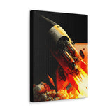 Buy Martian Merch ™ | Space City HTX MJM | Mars (Steampunk Rocket) Premium Gallery Wrap (Various Sizes)