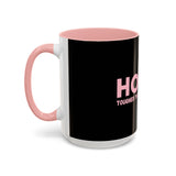 Hopeful Pink Ribbon Coffee Mug - Inspiration Gift for Cancer Survivors, Encouragement Cup, Supportive Breast Cancer Awareness