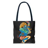 Indigenous Blue Limited Edition Tote Bag – Signed Collectible Art Bag by CIQ Designs x Buy Martian Merch™ | Numbered Series of 100 with Digital Certificate