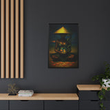 54 Mondays™ Project | False Calm Fiale – Beverly Hills Edition | Cosmic Noir Wall Art | Limited Gold Max Fuega™ Signature | FSC-Certified Framed Matte Canvas