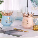 Crown Coffee Mug Royal Queen Ceramic 11oz Cup | Home or Office | For Women | Great Mother's Day Gift