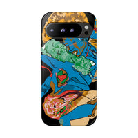 Indigenous Blue Google Pixel Tough Cases – Artistic Protective Covers | Fits Pixel 3 to Pixel 9 Pro | Licensed Design by Quuban Quinterro™