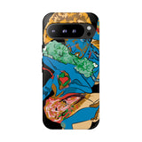 Indigenous Blue Google Pixel Tough Cases – Artistic Protective Covers | Fits Pixel 3 to Pixel 9 Pro | Licensed Design by Quuban Quinterro™