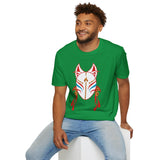 Your Fave Travel Tee | Buy Martian Merch™ AguaFuega White Kitsune Unisex Softstyle T-Shirt | (Inspired By LoveCraft Country)