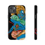 Indigenous Blue iPhone Tough Cases – Artistic Protective Covers | Fits iPhone 8 to iPhone 16 Pro Max | Licensed Design by Quuban Quinterro™