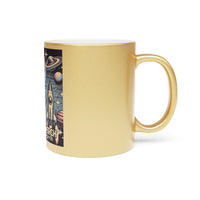 @BuyMartianHome | The Saucy Martian™ Retro Bet In Space 001  Metallic Mug | Silver Or Gold Available