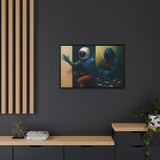 54 Mondays™ Project | Out of Sync Out of Touch – Beverly Hills Edition | Cosmic Noir Wall Art | Limited Gold Max Fuega™ Signature | FSC-Certified Framed Matte Canvas