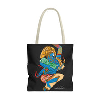 Indigenous Blue Limited Edition Tote Bag – Signed Collectible Art Bag by CIQ Designs x Buy Martian Merch™ | Numbered Series of 100 with Digital Certificate