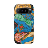 Indigenous Blue Google Pixel Tough Cases – Artistic Protective Covers | Fits Pixel 3 to Pixel 9 Pro | Licensed Design by Quuban Quinterro™