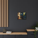 54 Mondays™ Project | Out Sight Out of Mind Out of Love – Beverly Hills Edition | Cosmic Noir Triptych | Limited Gold Max Fuega™ Signature | FSC-Certified Framed Matte Canvas