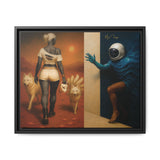 54 Mondays™ Project | Out of Orbit Out of Reach – Beverly Hills Edition | Cosmic Noir Wall Art | Limited Gold Max Fuega™ Signature | FSC-Certified Framed Matte Canvas