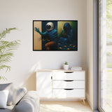 54 Mondays™ Project | Out of Sync Out of Touch – Beverly Hills Edition | Cosmic Noir Wall Art | Limited Gold Max Fuega™ Signature | FSC-Certified Framed Matte Canvas