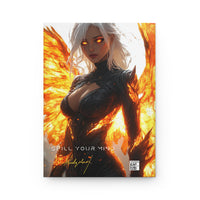 54 Mondays Project™ | BattleScar Galactica™ Hardcover Journal (Lined Pages) | Spill Your Mind Limited Edition w/ Artist Signature | (@AI_FusionPhoenix Anime Variation 001)